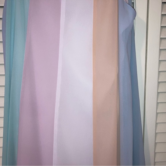 SOLD - Lulus Days to Remember Light Blue Multi Striped Maxi Dress XS - Picture 7 of 9